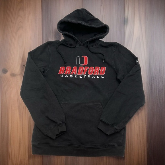 Bradford‎ Basketball Adidas Hoodie Men’s S Black Pullover Sweatshirt - Picture 1 of 8